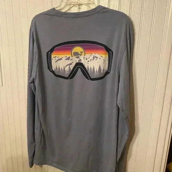 Nwot Vineyard Vines snow goggles long sleeve tee - Picture 3 of 6